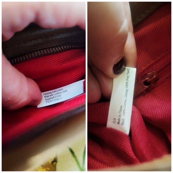 Avon Jungle Oasis Charming Tote & Matching Pouch Set-Leopards Tropical Print - Picture 3 of 16